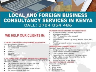 FOREIGN AND LOCAL COMPANY REGISTRATION, TAX CONSULTANCY IN KENYA